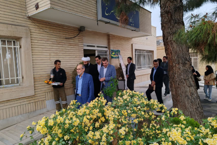آیین افتتاح راه اندازی شیفت عصر درمانگاه و پروژه نوسازی و تجهیز پانسیون پزشکان مرکز خدمات جامع سلامت دهسرخ 
